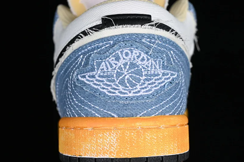 All categories Air Jordan Jordan series basketball shoes Air Jordan 1 Low Air Jordan 1 Low SE "WRMK" AJ1 Joe 1 Sashiko embroidery low-top cultural casual sneakers FN7670-493